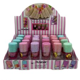 72 Bulk Mini Berry Shades Nail Polish In Countertop Display