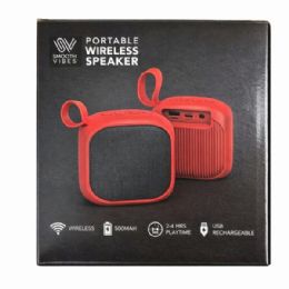 6 Bulk 3.5" Portable Wireless Speaker In Assorted Colors