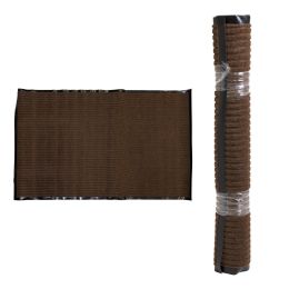 6 Bulk Utility Mat 30x48 Ribbed Brown Indoor/outdoor Runner Polypropylene/pet/pvc/vinyl