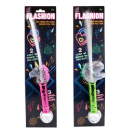 12 Bulk Optic Spray Wand 15in Lightup Dino/unicorn Multicolor Lites & Function Full Tcd