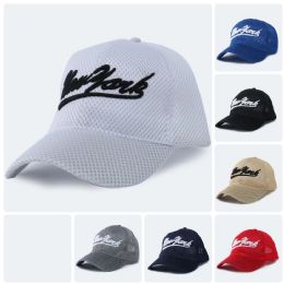 24 Bulk Men Mesh Baseball Caps Logo New York