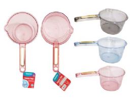 72 Bulk SAUCE PAN 6.3" Diameter X 11.22" X 3.94" High CLEAR Color
