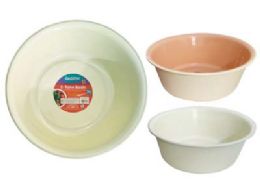 96 Bulk BASIN 2-TONE 11.54" Diameter X4.2" High Assorted Color