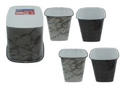 24 Bulk TRASH CAN Square 10"X10"X10.3" High