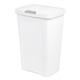 4 Bulk 13 Gal Touchtop Waste Basket White