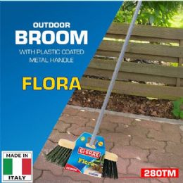 16 Bulk "flora" Outdoor Broom With
plastic Coated Metal Handle