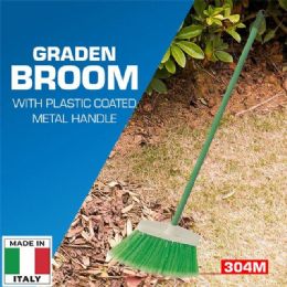 20 Bulk "garden" Broom With
plastic Coated Metal Handle