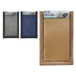 12 Bulk 1pk Coral Fleece Bath Mat