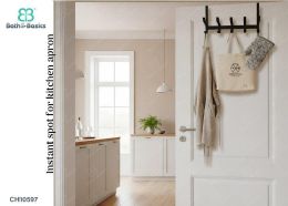 12 Bulk Over The Door Hook - Matte Black