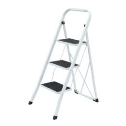 4 Bulk 3 Step Ladder With Anti Slip Mat