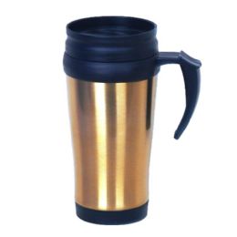 24 Bulk Ss Champagne Color Travel Mug 450ml