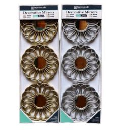 16 Bulk 3pieces Orchid10" Decorative Mirrors