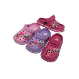 18 Bulk Junior Girls Clog 3 Assorted