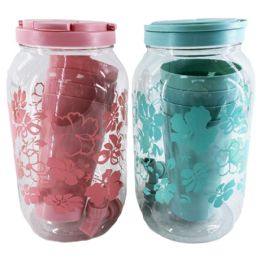 12 Bulk 128oz / 3800ml Printed Beverage Dispenser With Cups
