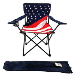 6 Bulk Folding Beach Chair Usa Flag
