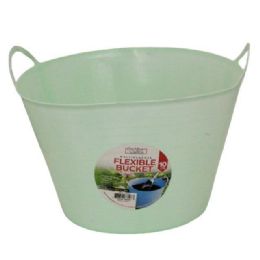 36 Bulk 11 Quart Colorful Flexible Plastic Utility Bucket