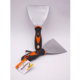 48 Bulk 4'' 100mm Soft Rubber Handle Scraper