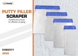 48 Bulk 4pc Putty Filler Scrapers