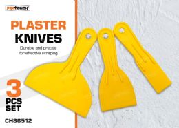 48 Bulk 3pc 1.5,3,6" Plaster Knives Set