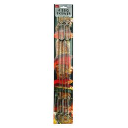 24 Bulk 18" 4 Pcs Bbq Skewer