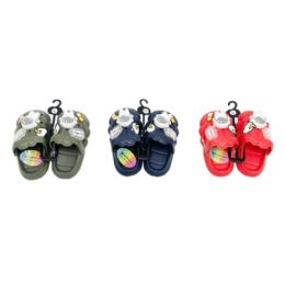 18 Bulk Junior Boys Clog 3 Assorted Colors