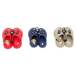 18 Bulk Boys Clog 3 Assorted Colors