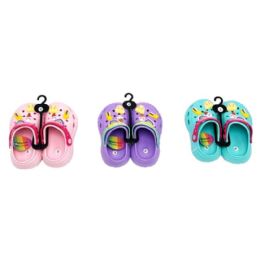 18 Bulk Junior Girls Clog 3 Assorted Colors