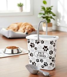 12 Bulk 10l Printed Pet Food Storage Container