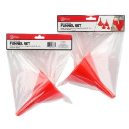 48 Bulk 4pcs Multi Purpose Funnel Set