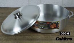 6 Bulk Heavy Duty Aluminum Caldero #11  With Metal Handle