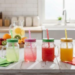 48 Bulk 16oz Mason Jar Half Sprayed 450ml