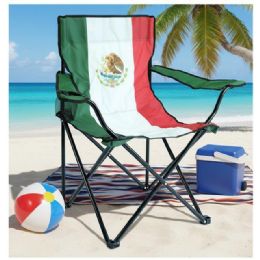 6 Bulk Folding Beach Chair Mexico Flag