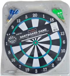12 Bulk 16 Inch Darts Board With 6 Metal Pin Darts