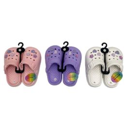 18 Bulk Junior Girls Clog 3 Assorted Colors
