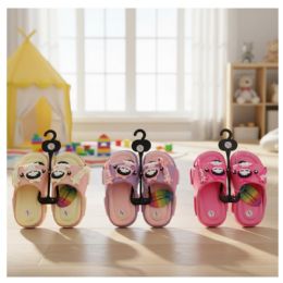 18 Bulk Junior Girls Slipper 3 Assorted Colors