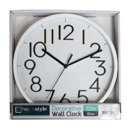 12 Bulk 10-inch Bliss Wall Clock Asst.
