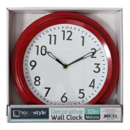 8 Bulk 10" Melona Wall Clock Asst.