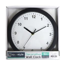 16 Bulk 9" Wilcrest Wall Clock Asst.