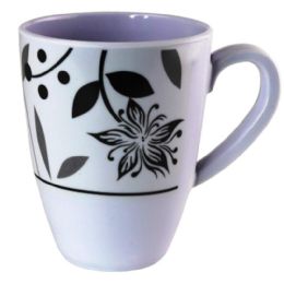 48 Bulk 14oz Grey Floral Melamine 450ml) Mug