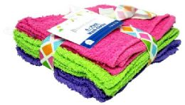 36 Bulk 6pk Wash Cloths 12x12 Asst
