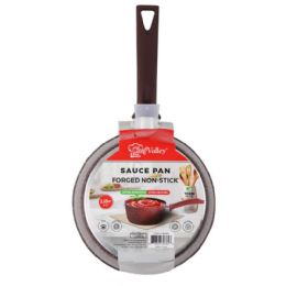 6 Bulk 2.15qt Forged Non Stick Sauce Pan Marble Coat