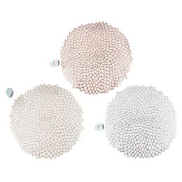 72 Bulk Flower Cut Round Place Mat