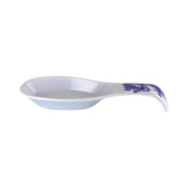 24 Bulk 14" Blue Floral Melamine Spoon Rest