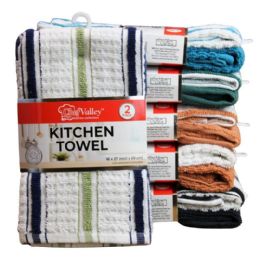 48 Bulk 2pk Multi Strip Kitchen Towels