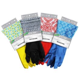 36 Bulk L Designer Latex Gloves With Pvc Cuff