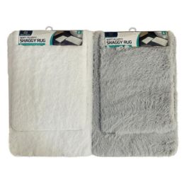 12 Bulk 2pk Soft Fluffy Memory Foam Shaggy Rug