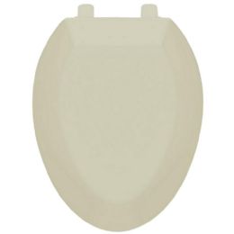 6 Bulk 19" Elongated Plastic Toilet Seat Bone