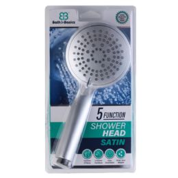6 Bulk Shower Head Set 5 Function Satin