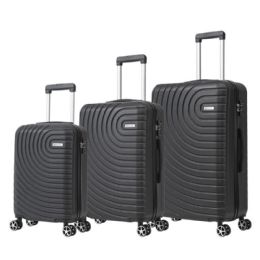 Bulk 3pc Abs Luggage Set Black