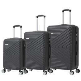 Bulk 3pc Abs Luggage Set Black